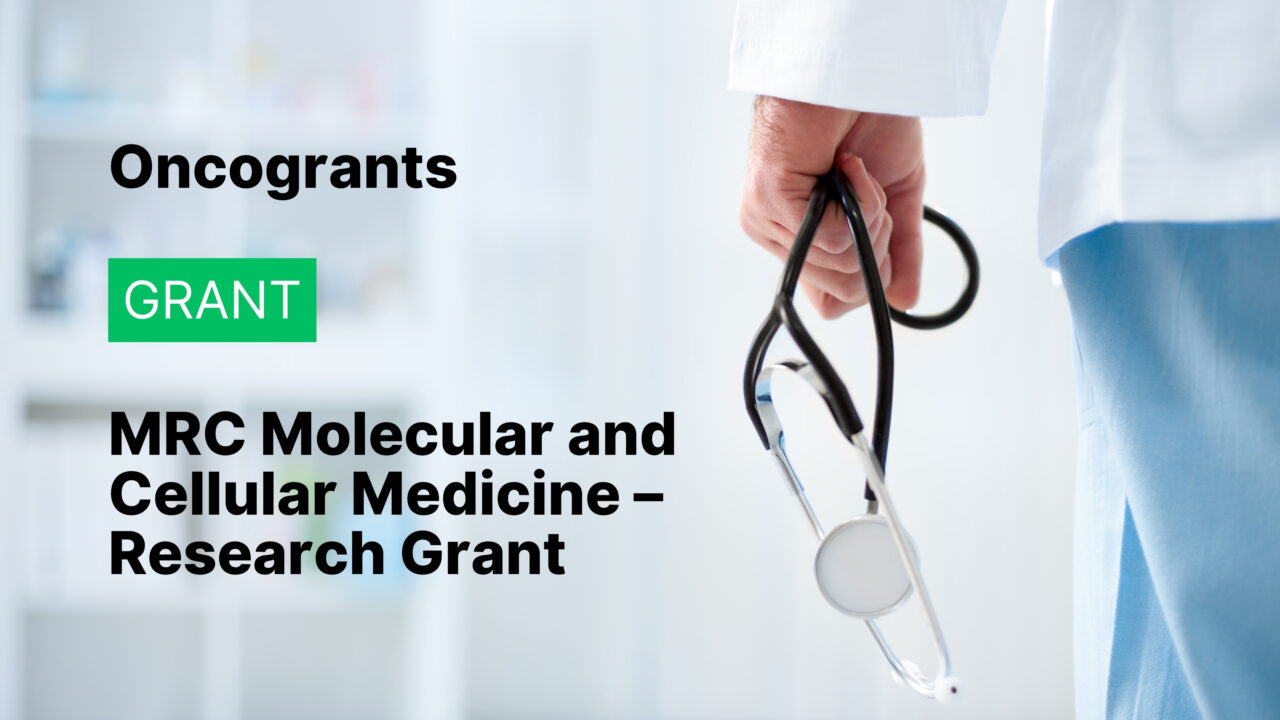 MRC Molecular and Cellular Medicine – Research Grant