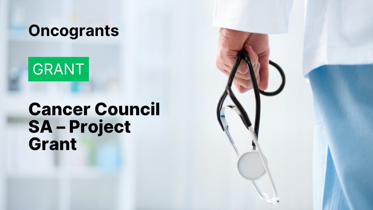 Cancer Council SA – Project Grant