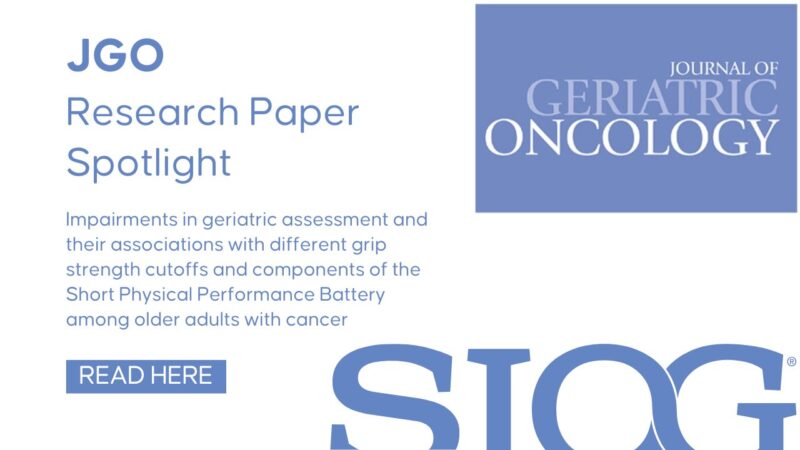 Which Grip Strength Cutoffs Best Flag GA Impairments in Older Adults With Cancer? – SIOG