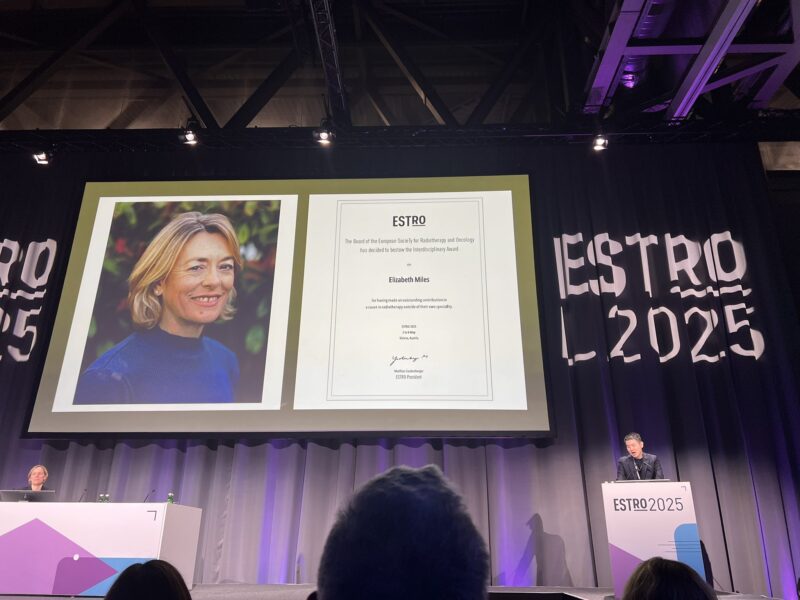 Congratulations to Liz Miles on winning the ESTRO25 Interdisciplinary Award - RTTQA