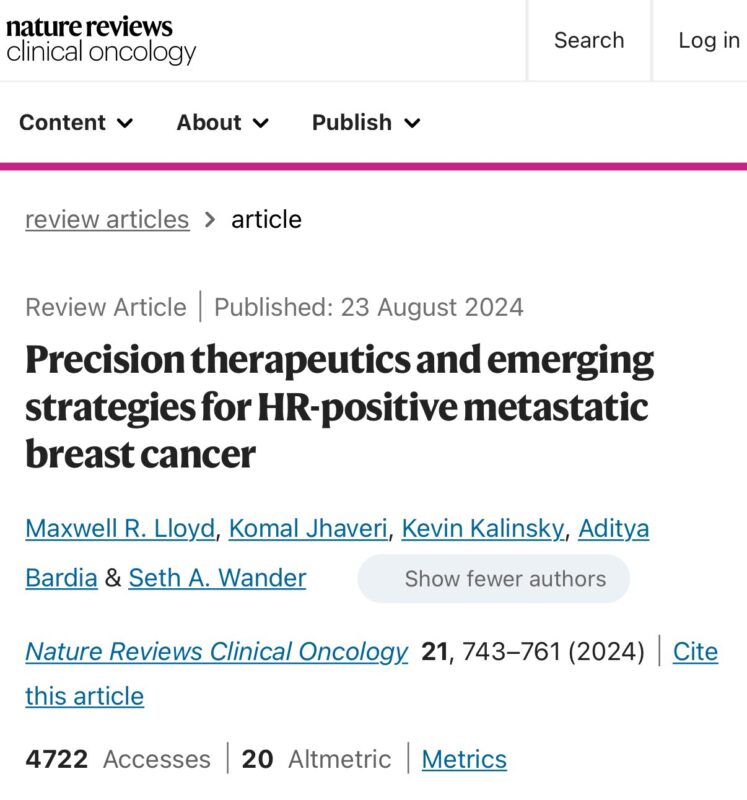 Paolo Tarantino: Five review articles to read be ready for the practice changes in breast oncology expected from ASCO25 5 Paolo Tarantino