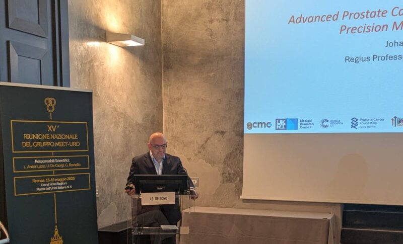 Prof. Johann S. de Bono Presents on Precision Medicine in Prostate Cancer at Meet-URO XV