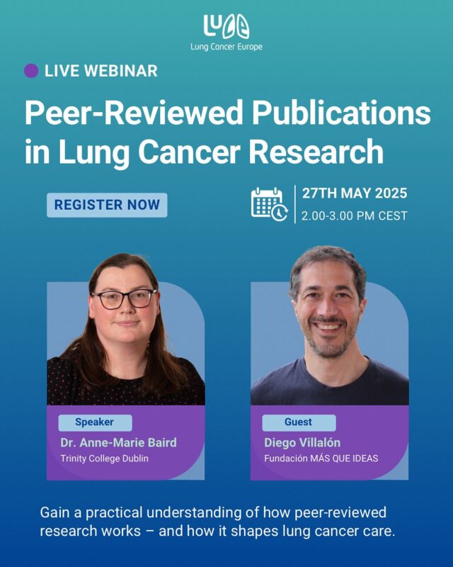 Join the Free Webinar on Understanding Peer-Reviewed Publications in Lung Cancer Research - Lung Cancer Europe