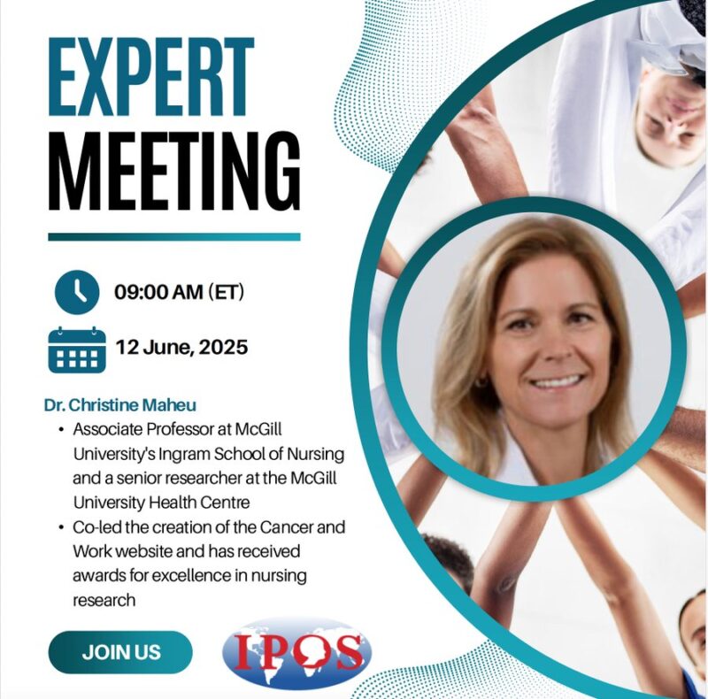 IPOS - Fear of Cancer Recurrence Special Interest Group (FORwards) presents Meet the Expert