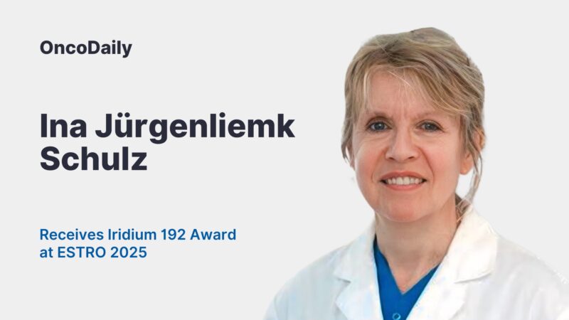 Ina Jürgenliemk-Schulz Receives Iridium 192 Award at ESTRO 2025