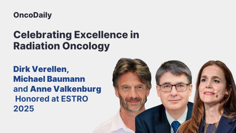 Celebrating Excellence in Radiation Oncology: Dirk Verellen, Michael Baumann, and Anne Valkenburg Honored at ESTRO 2025