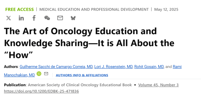 ART of Oncology Education