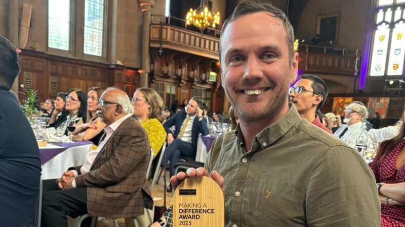 Simon Reeds Received University of Manchester Making a Difference Award 2025