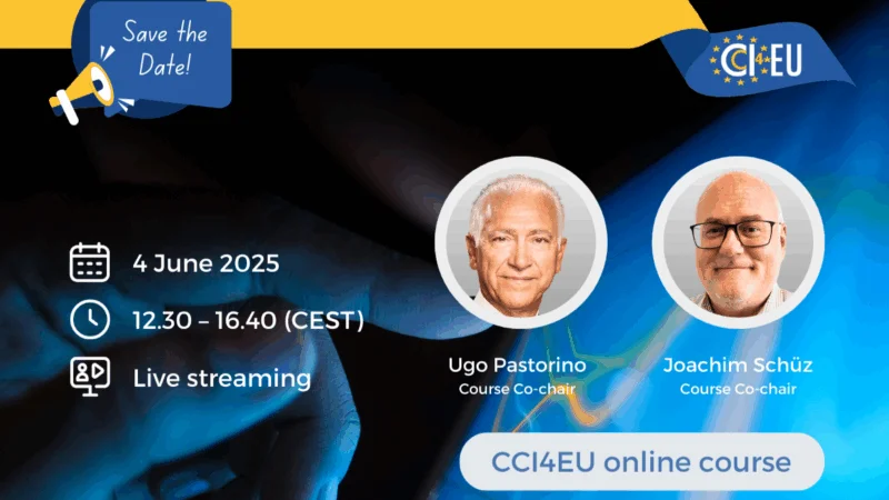 Save the date for the 7th CCI4EU Online Course – “Early Cancer Detection, Screening, and Prevention”