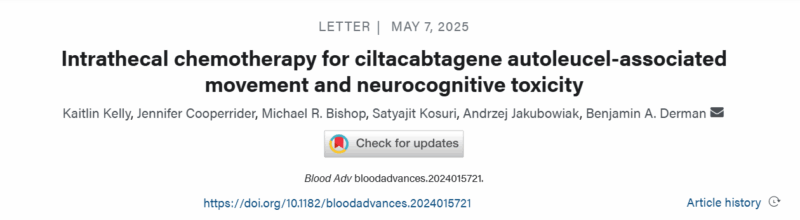 Ben Derman: Intrathecal Chemotherapy as an Effective Treatment for Cilta-cel–Associated MNT
