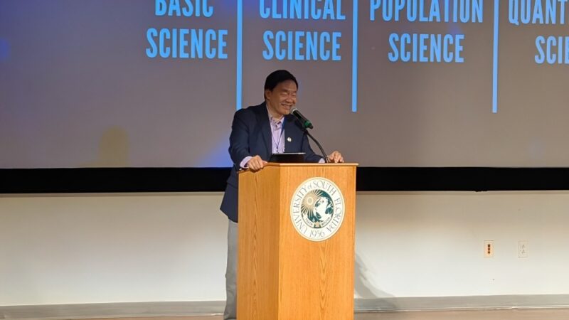 Patrick Hwu: Kicked off the 2025 Scientific Symposium at Moffitt Cancer Center