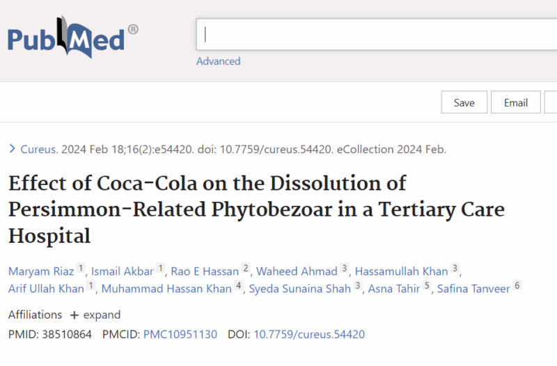 Mark Lewis: Fascinating discussion of bezoars at tumor board