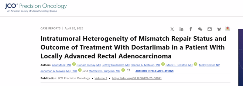Asaf Maoz: Have You Seen Non-Response to Immunotherapy in Locally Advanced dMMR/MSI-H Rectal Cancer?