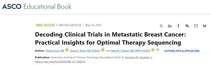 Chiara Corti: Decoding Clinical Trials in Metastatic Breast Cancer - Practical Insights for Optimal Therapy Sequencing