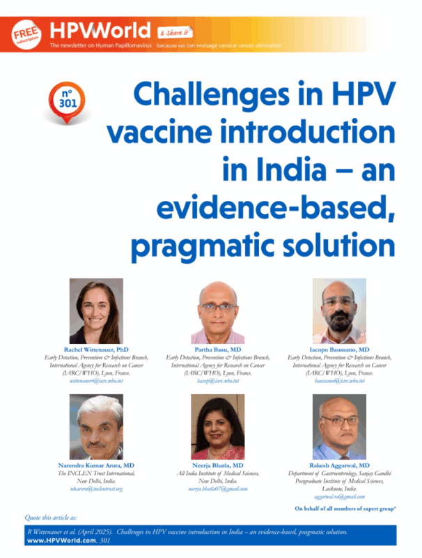 Partha Basu: We Can Not Afford to Delay HPV Vaccine Introduction in India