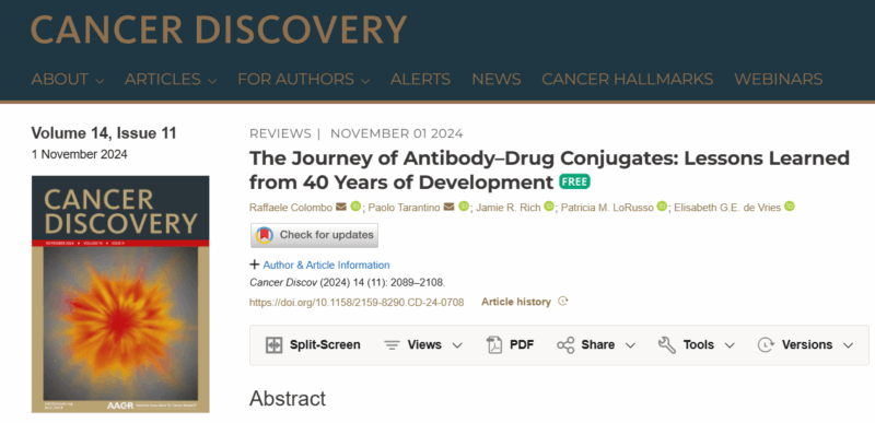 Paolo Tarantino: Recap of the first 40 years of ADC development
