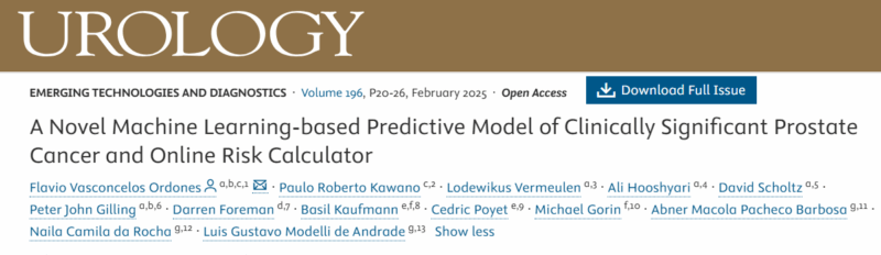 Article on Prostate Cancer Predictive Model and Risk Calculator