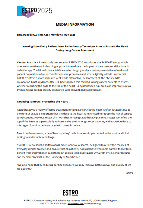 Learn from every Patient - ESTRO