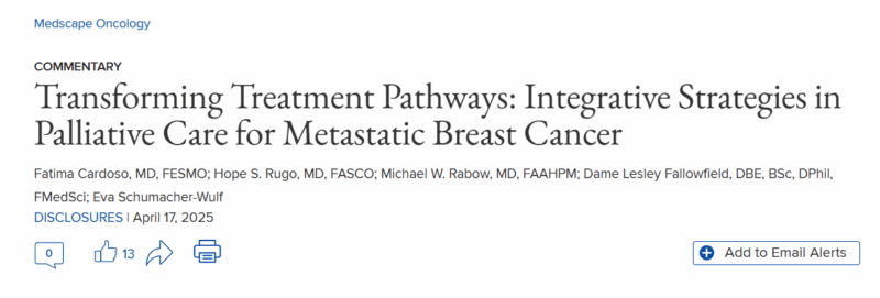 Integrative Strategies in Palliative Care for Metastatic Breast Cancer - ABC Global Alliance