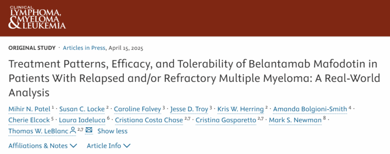 Myeloma Paper of the Day, May 12th, suggested by Robert Orlowski