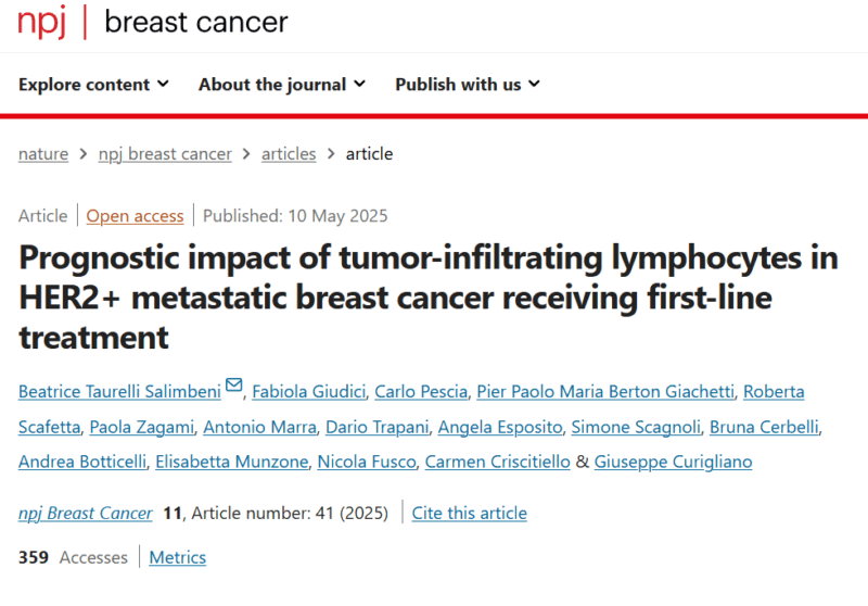 Goutham Sunny: TILs may serve as valuable Prognostic Biomarkers in HER2+ mBC