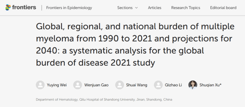 Myeloma Paper of the Day, May 18th, suggested by Robert Orlowski