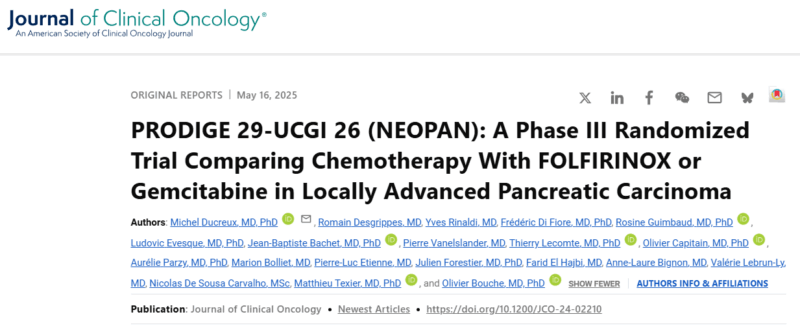 Nina Niu Sanford: FOLFIRINOX vs. Single Agent Gemcitabine in Locally Advanced Pancreas Cancer