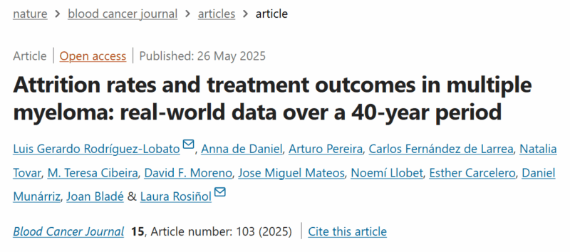 Myeloma Paper of the Day, May 27th, suggested by Robert Orlowski