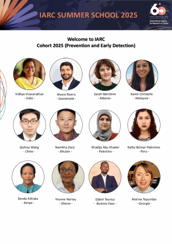 Arunah Chandran: I am Proud to Welcome the 2025 Cohort to the Prevention and Early Detection Module