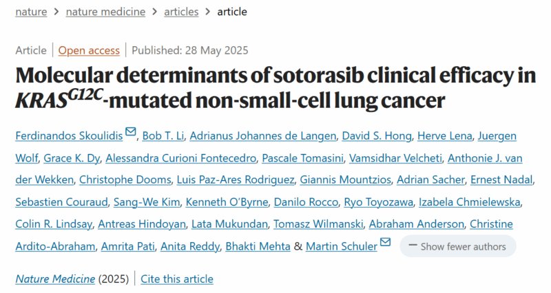 New Biomarker May Guide Best Use of KRAS Inhibitors in Lung Cancer