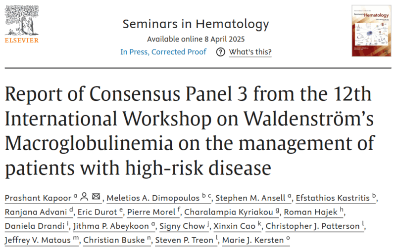 Myeloma Paper of the Day, May 31st, suggested by Robert Orlowski