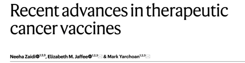 Mark Yarchoan: Recent Advances in Therapeutic Cancer Vaccines