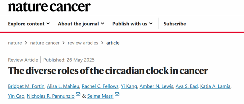 Anirban Maitra: The Diverse Roles of The Circadian Clock in Cancer