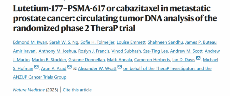 Goutham Sunny: Lutetium-177–PSMA-617 or Cabazitaxel in Metastatic Prostate Cancer