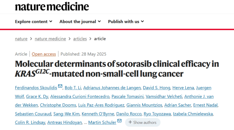Jay Bradner: Molecular Determinants of Sotorasib Clinical Efficacy in KRASG12C-NSCLC