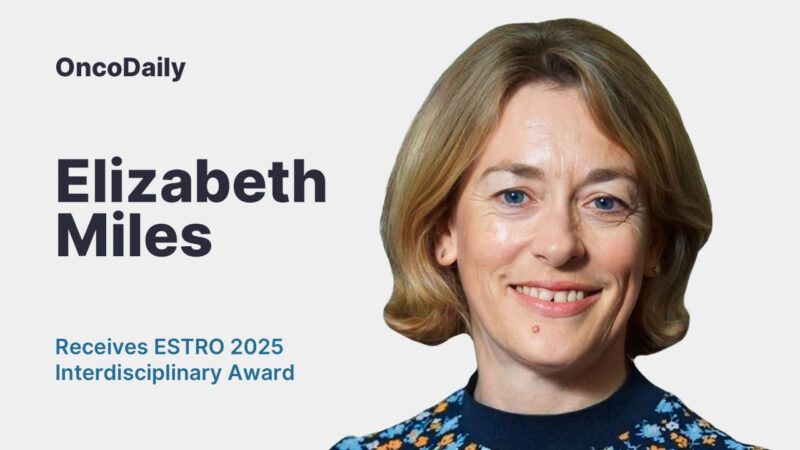 Elizabeth Miles Receives ESTRO 2025 Interdisciplinary Award