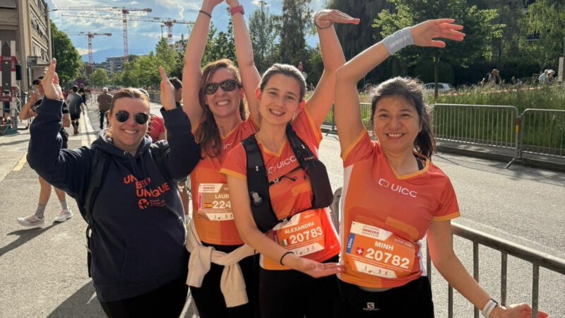 UICC Staff at the Geneva Marathon