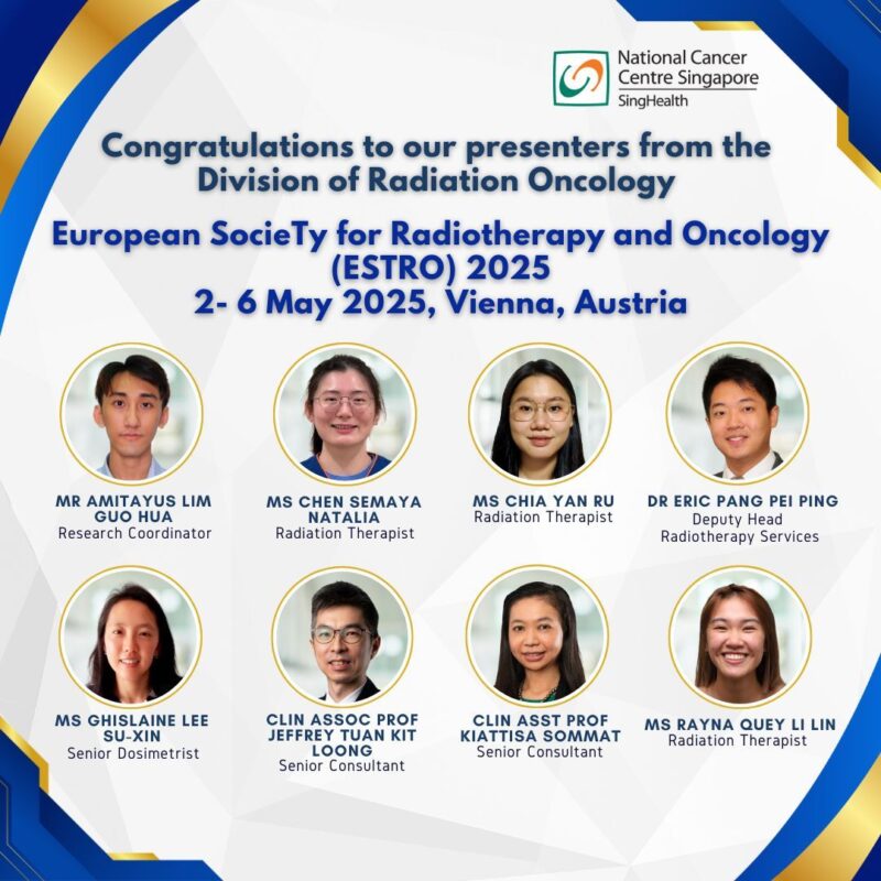 National Cancer Centre Singapore Showcases Research at ESTRO 2025