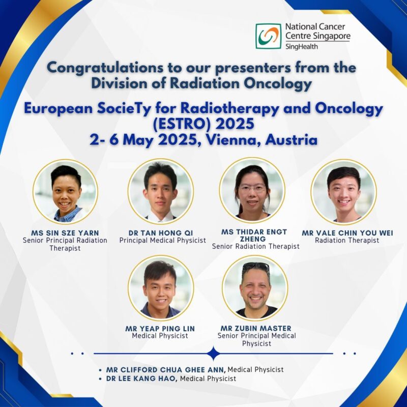 National Cancer Centre Singapore Showcases Research at ESTRO 2025