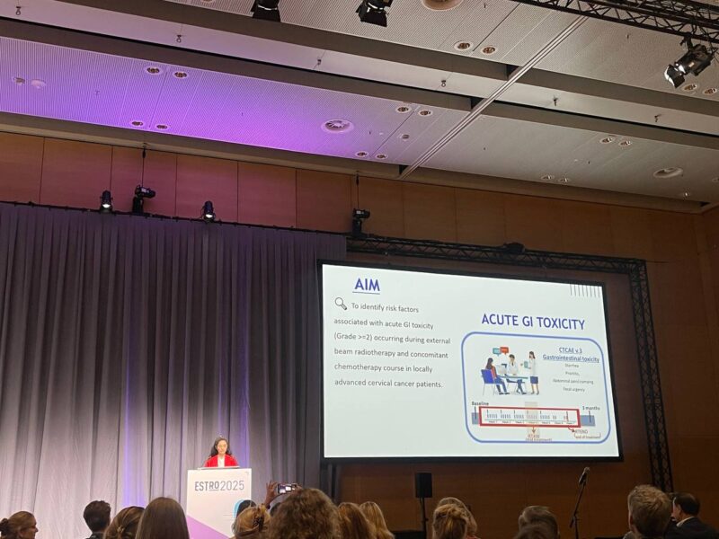 Preferred Paper at ESTRO 2025: risk factors for acute gastrointestinal (GI) toxicity during EBRT and concurrent chemotherapy in LACC