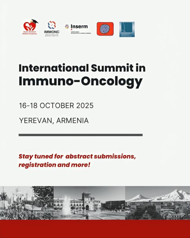 The Official Launch of the International Summit in Immuno-Oncology – Santé Arménie Medical Academy