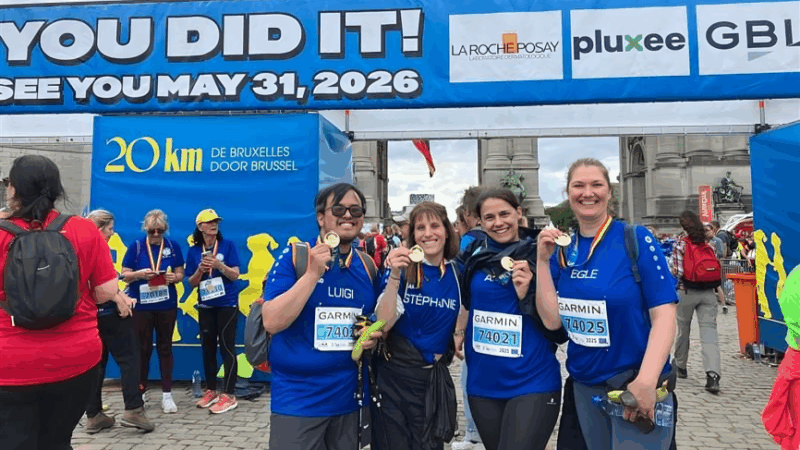 Congratulations to the Runners who Completed the 20km door Brussels – EORTC