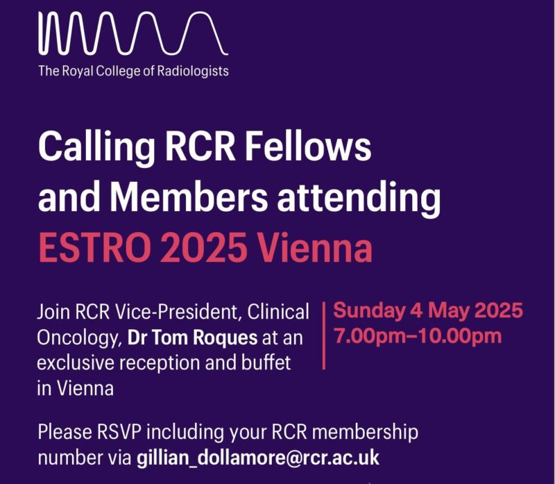 Tom Roques: The Royal College of Radiologists is at ESTRO25