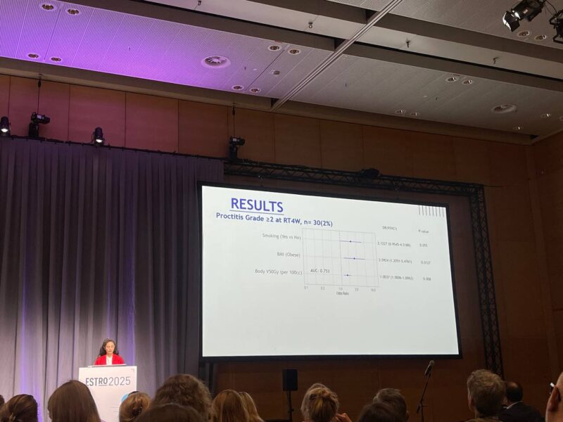 Preferred Paper at ESTRO 2025: risk factors for acute gastrointestinal (GI) toxicity during EBRT and concurrent chemotherapy in LACC