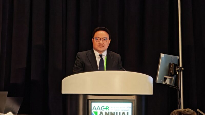 Herbert Loong: Presenting our data on D3S-001 at AACR 2025