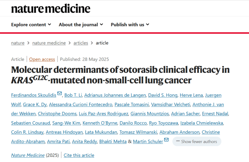 Giannis Mountzios Shares Study on Molecular Determinants of Sotorasib Efficacy in KRAS G12C Mutant NSCLC