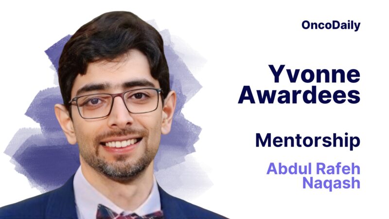 Petros Grivas Presented 2025 Yvonne Award for Mentorship to Rafeh Naqash