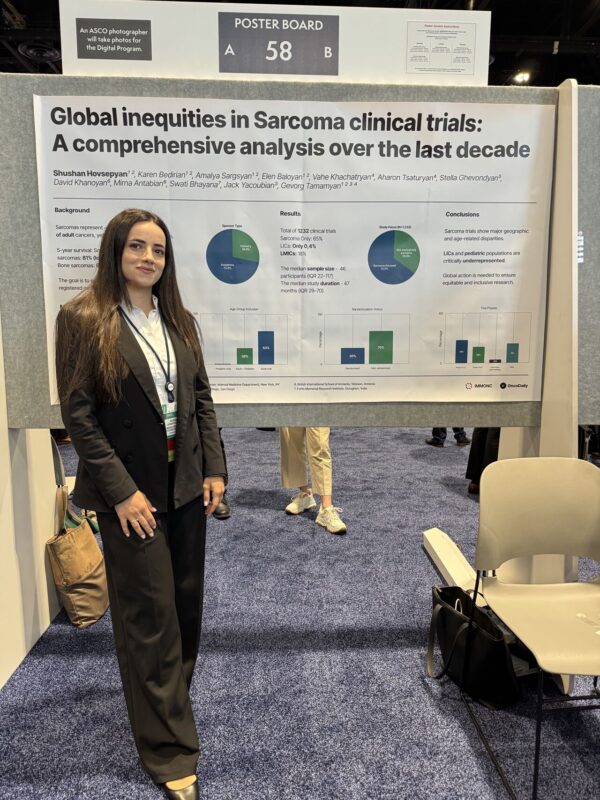 Shushan Hovsepyan: Presented my Poster on Sarcoma Clinical Trial Inequities at ASCO2025