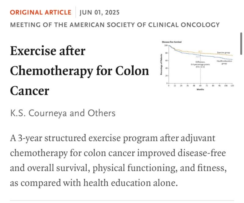 Ishwaria Subbiah: ASCO25 study - Exercise Significantly Boosts Survival for Colon Cancer Survivors