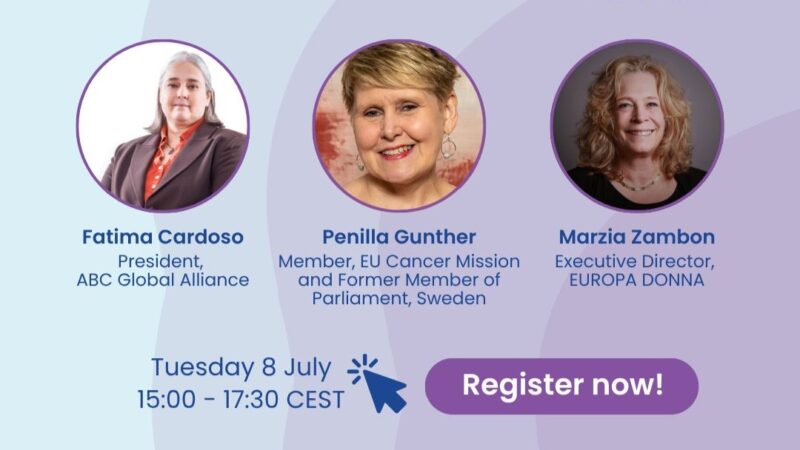 Join ECO Community 365 Roundtable on Addressing the Challenges of Women and Cancer - European Cancer Organisation